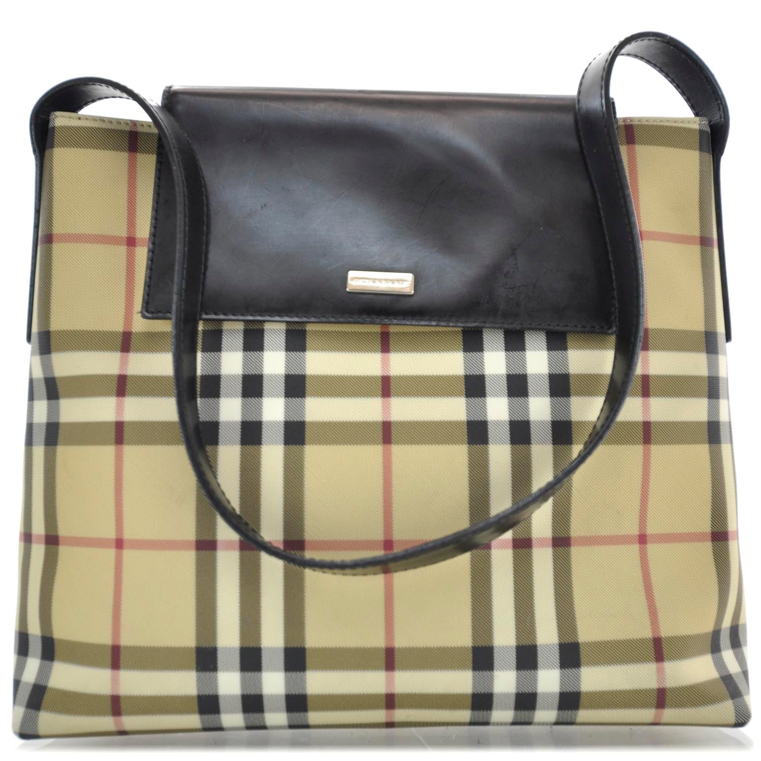 Burberry Prorsum House Check Shoulder Bag Black 1 of 10