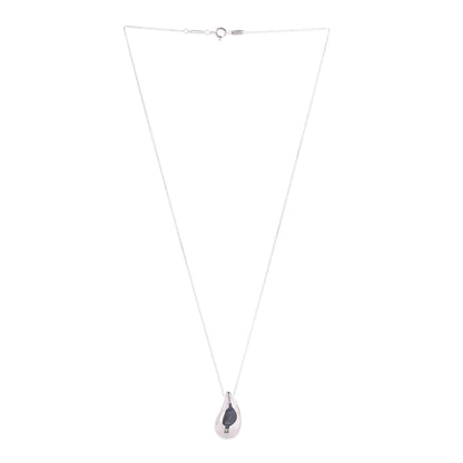 Tiffany Sterling Silver 22mm Elsa Peretti Teardrop Pendant Necklace 3 of 9