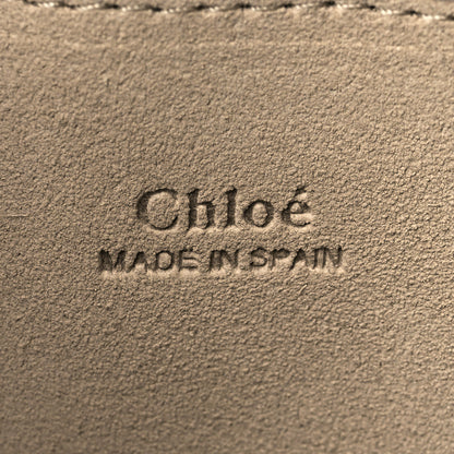 Chloe Suede Calfskin Small Faye Shoulder Bag Summer Blue Intense Green 8 of 12