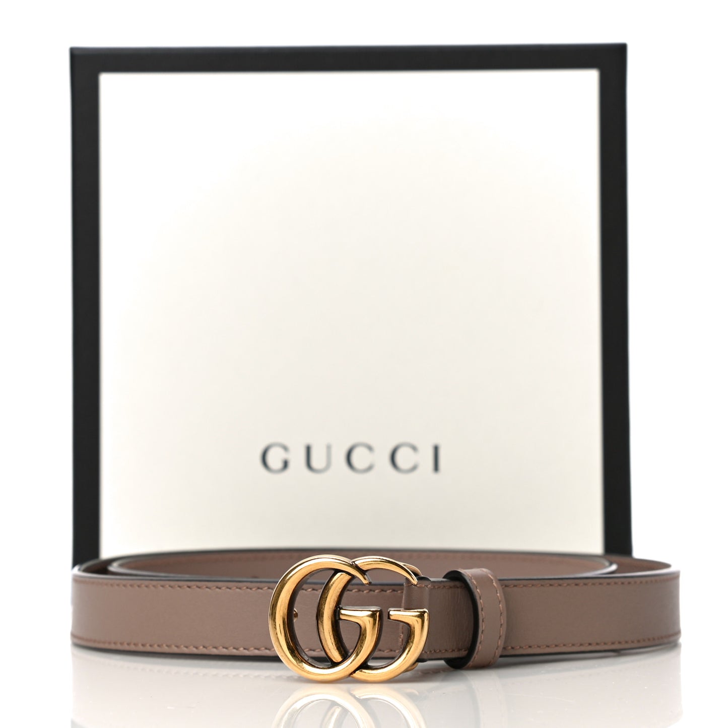 Calfskin Double G 20mm Belt 90 36 Porcelain Rose
