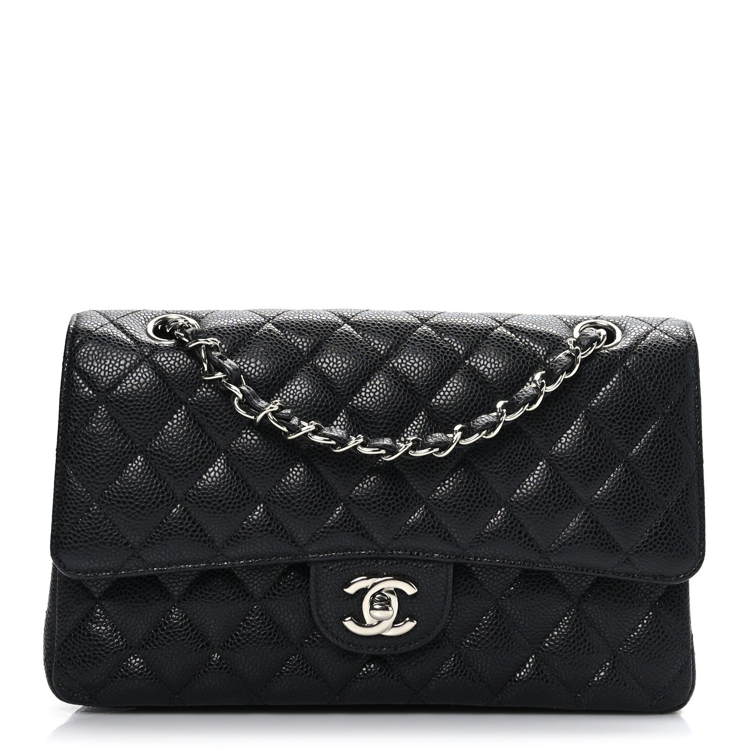 Chanel Caviar Quilted Medium Double Flap Black 1 of 9