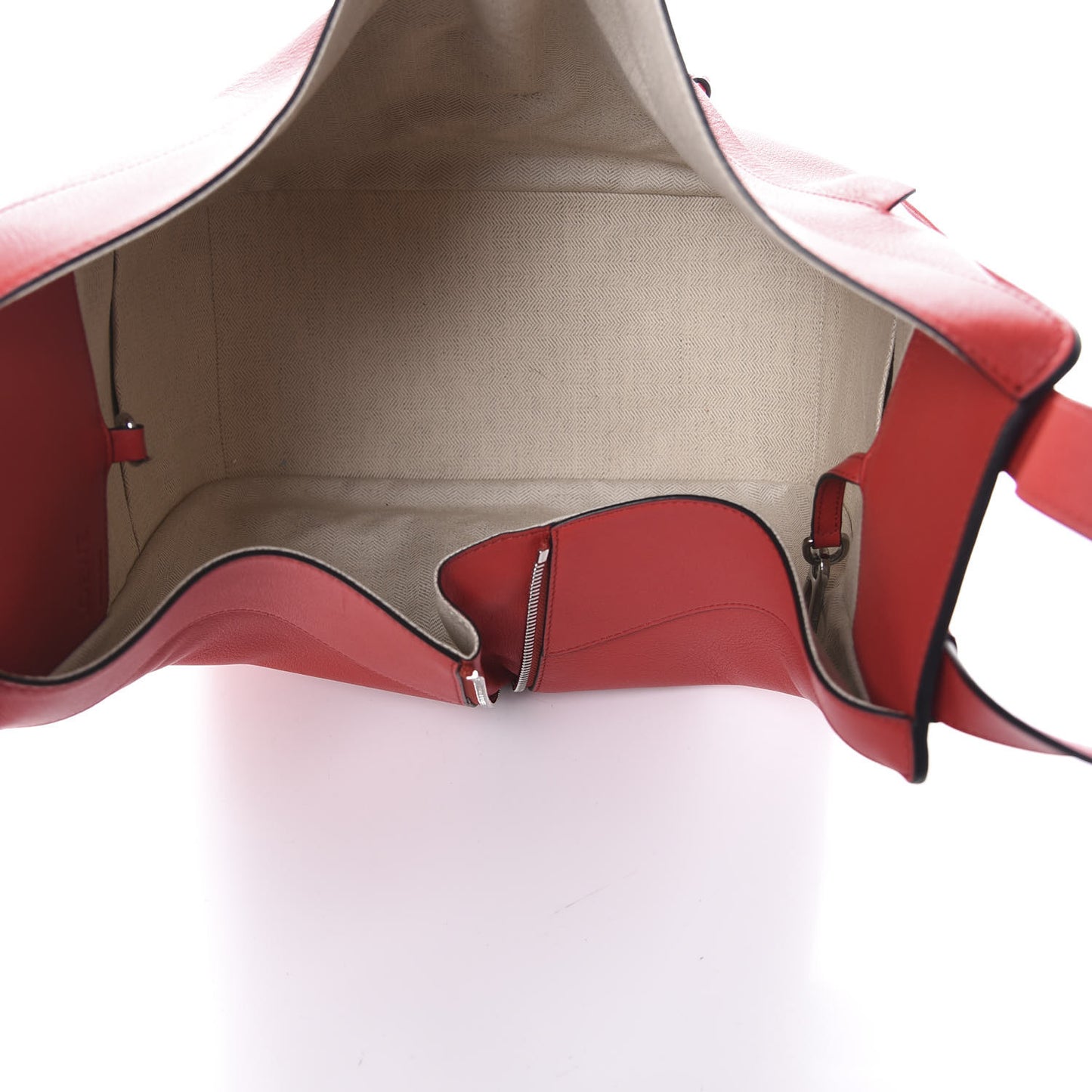 Calfskin Medium Hammock Shoulder Bag Scarlet Red