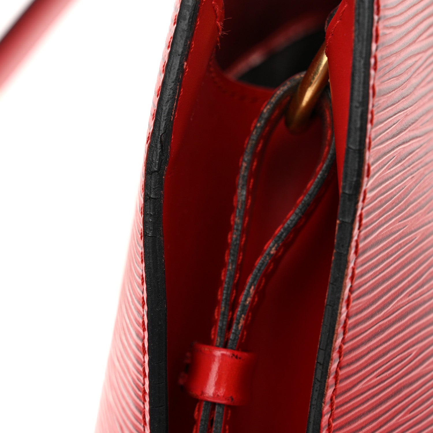 Louis Vuitton Epi Cluny Castillan Red 15 of 15