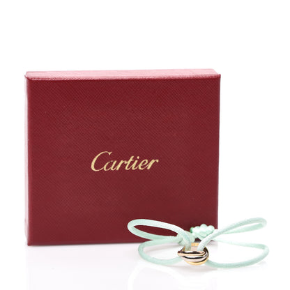 Cartier 18K Pink Yellow White Gold Trinity Adjustable Cord Bracelet Light Green 4 of 4