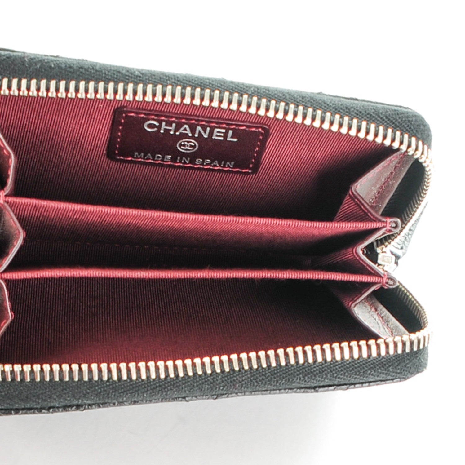Chanel Caviar Quilted Zip Coin Purse Black 5 of 7