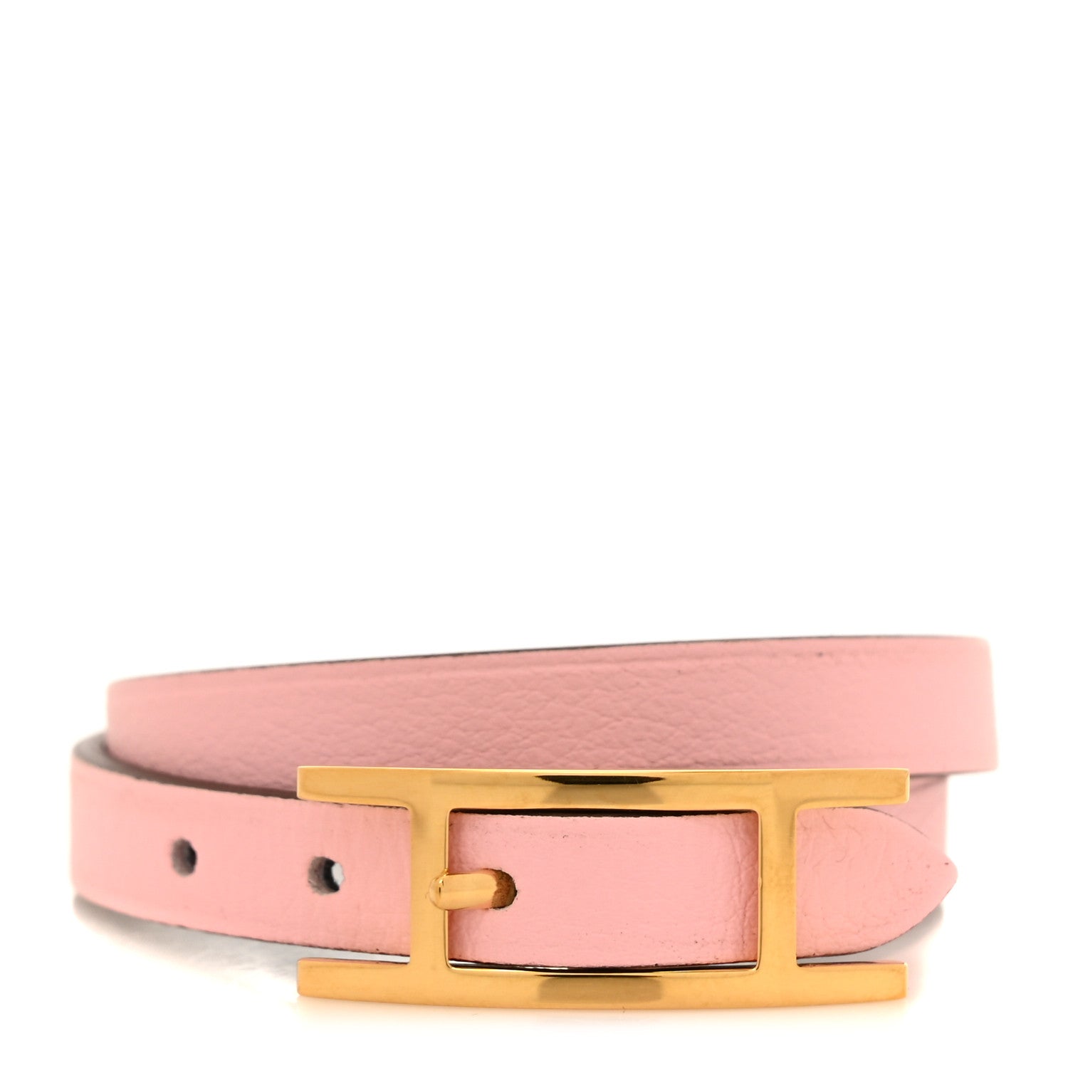 Hermes Swift Behapi Double Tour Bracelet T3 Mauve Pale 2 of 12