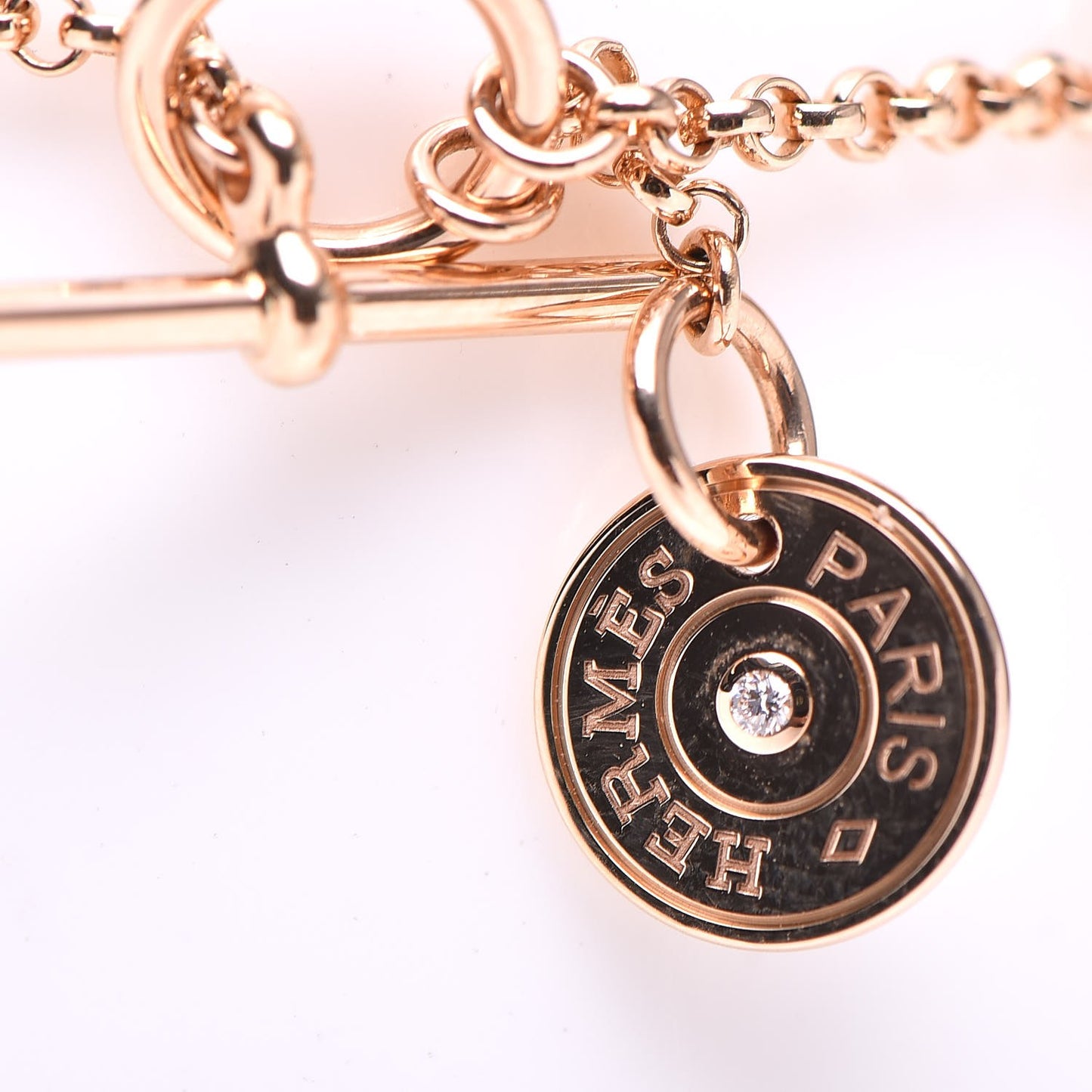 18K Rose Gold Diamond Gambade Bracelet SH