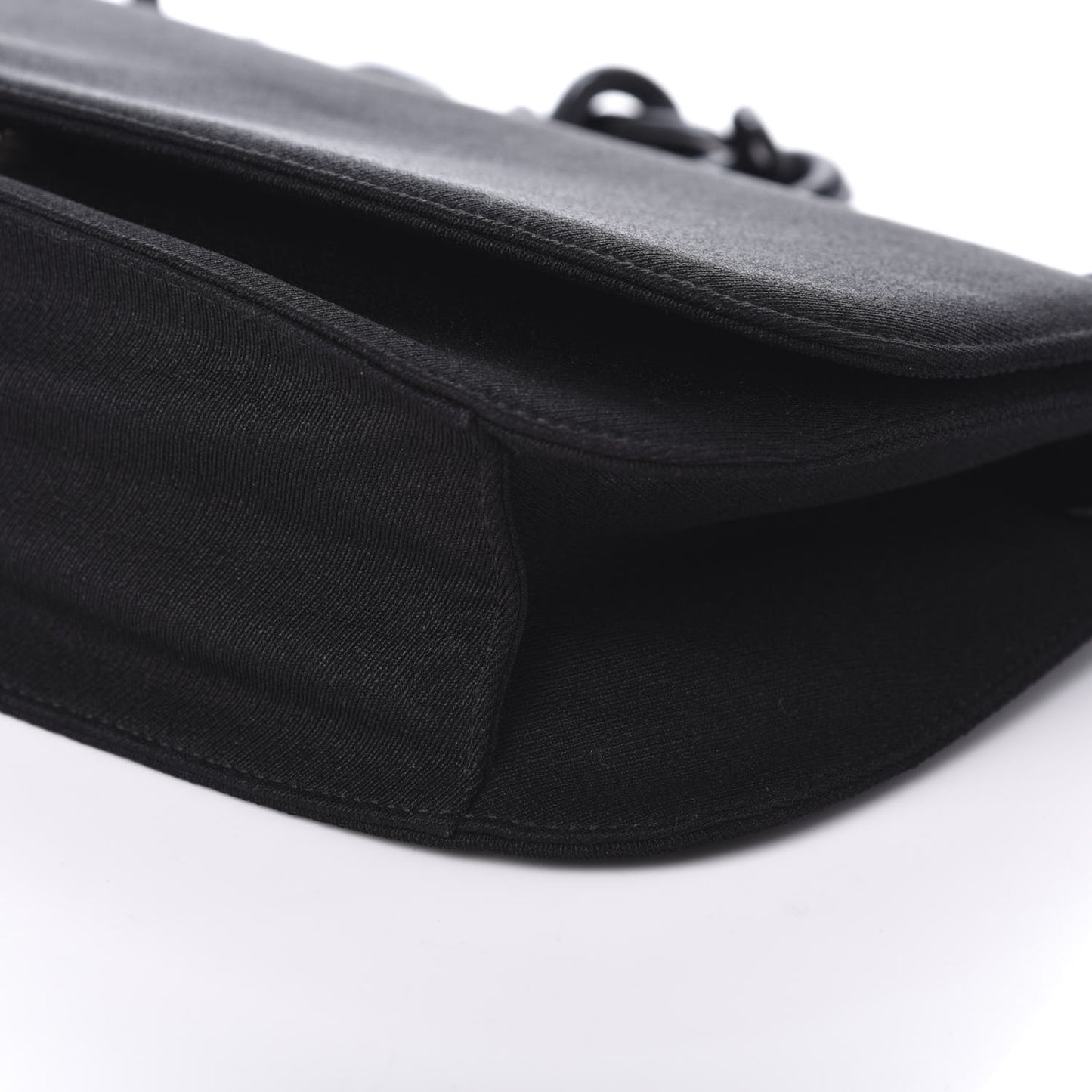 Tessuto Nylon Swing Chain Shoulder Bag Black