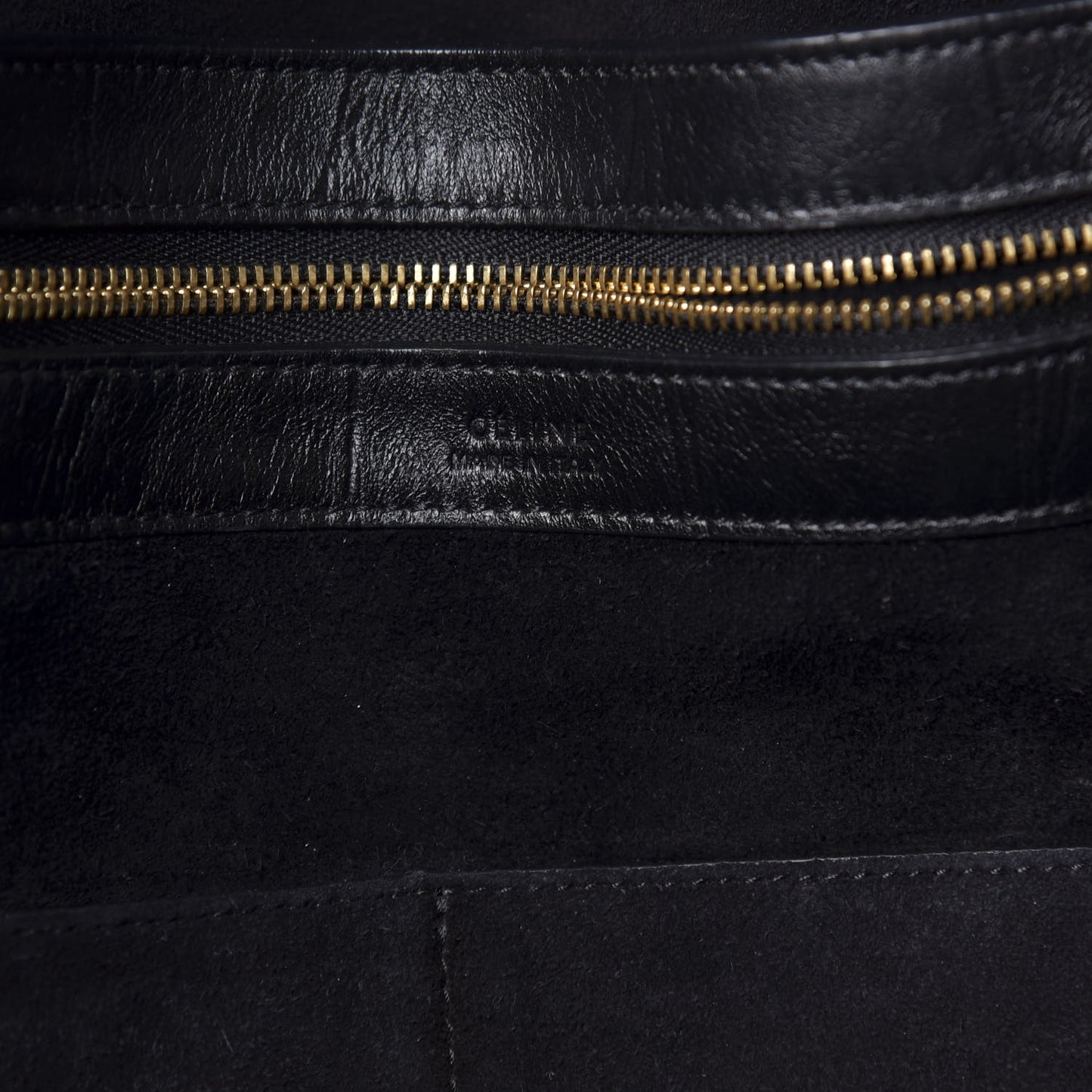 Crocodile Embossed Calfskin Medium Belt Cabas Phantom Black