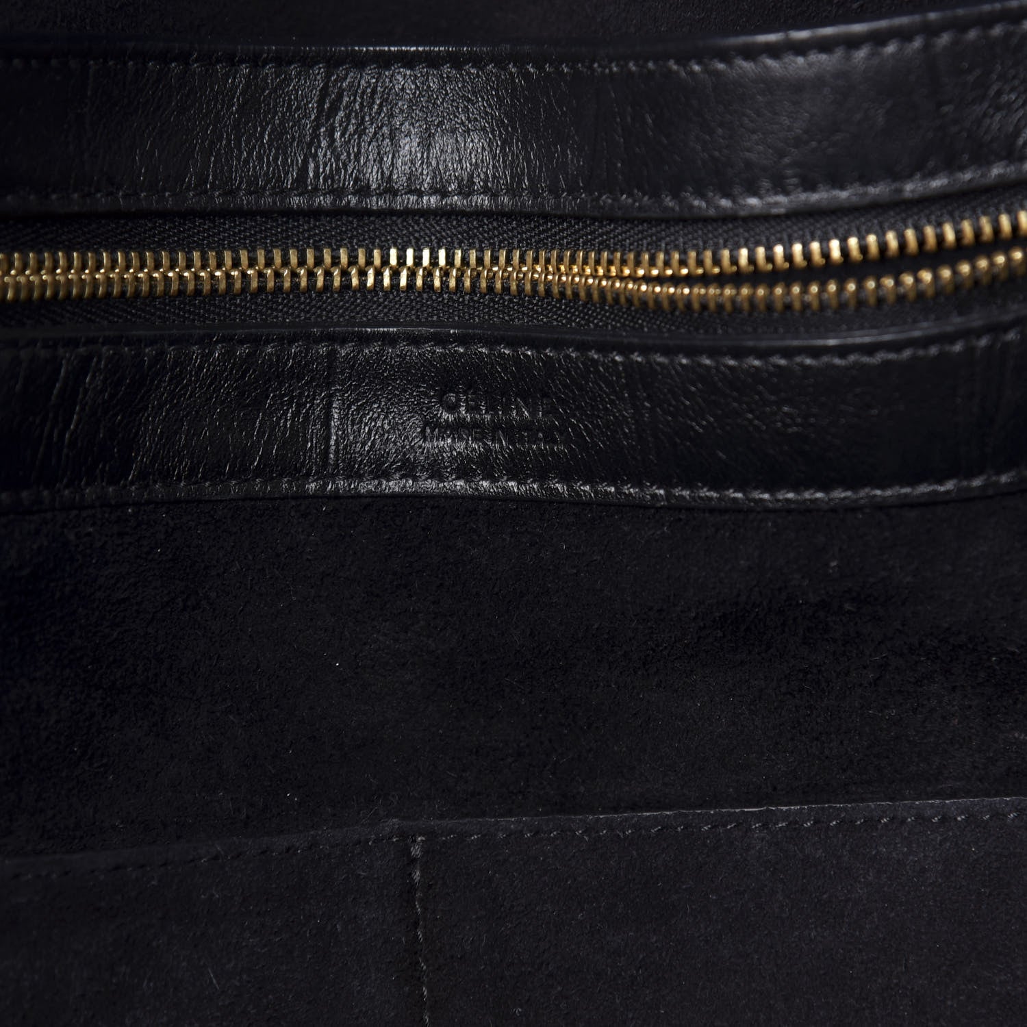 Celine Crocodile Embossed Calfskin Medium Belt Cabas Phantom Black 8 of 9