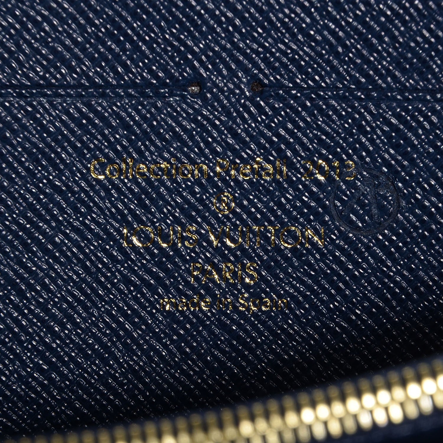 Louis Vuitton Damier Paillettes Zippy Wallet Blue 6 of 7