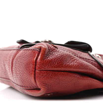 Chloe Grained Calfskin Small Paddington Crossbody  Dark Red 10 of 10