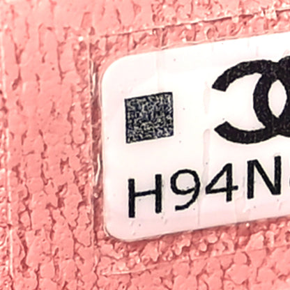 Chanel Lambskin Quilted Metal Enamel Flower Mini Top Handle Vanity Case With Chain Light Pink 7 of 11