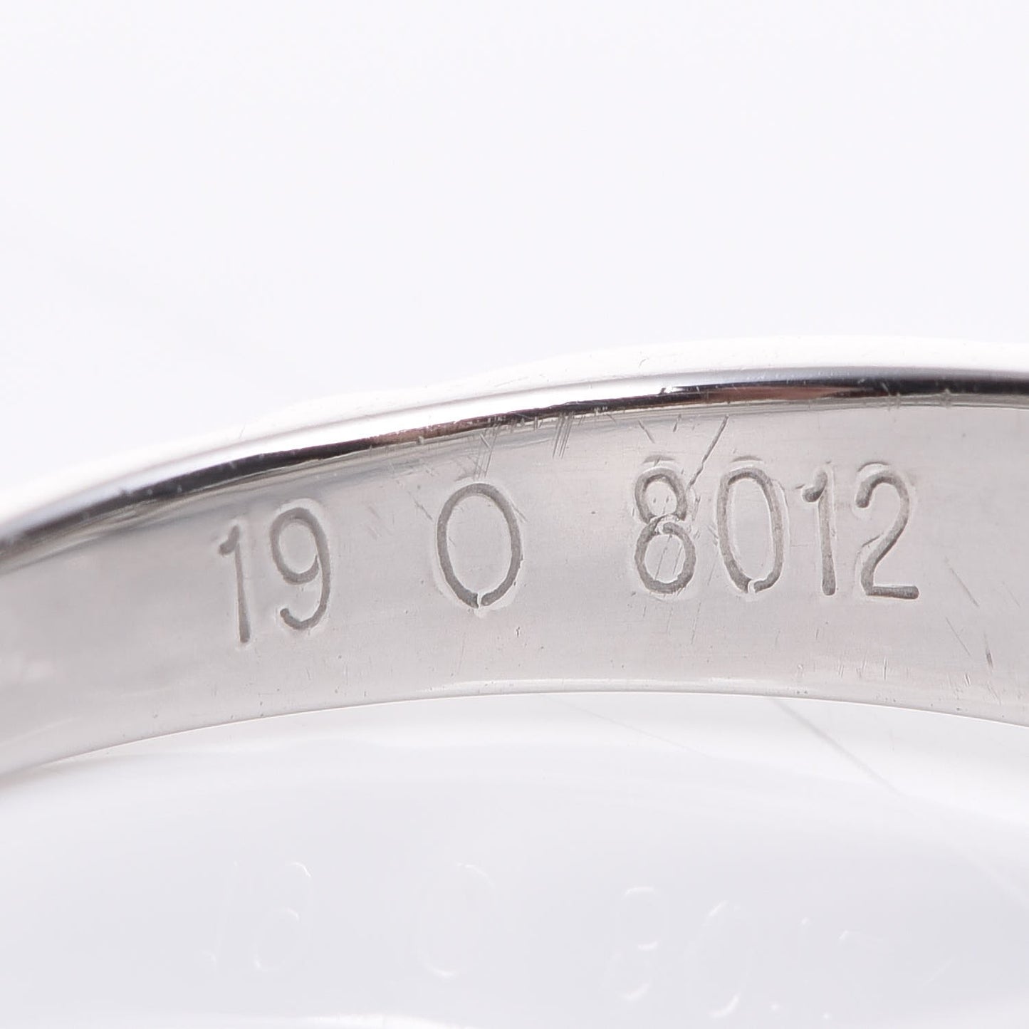 Platinum Diamond Matelasse Ring 48 4.5