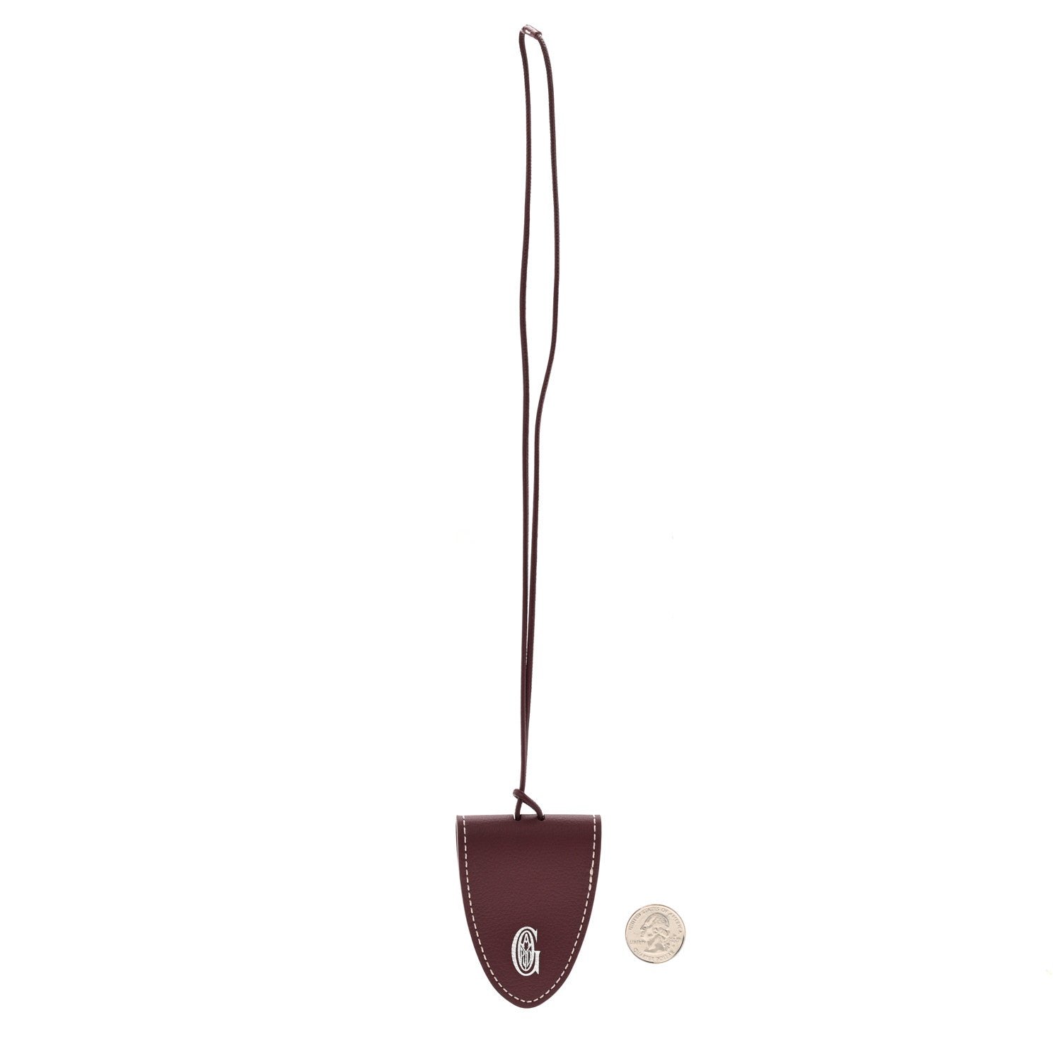 Goyard Calfskin Bag Clip Bordeaux 2 of 4