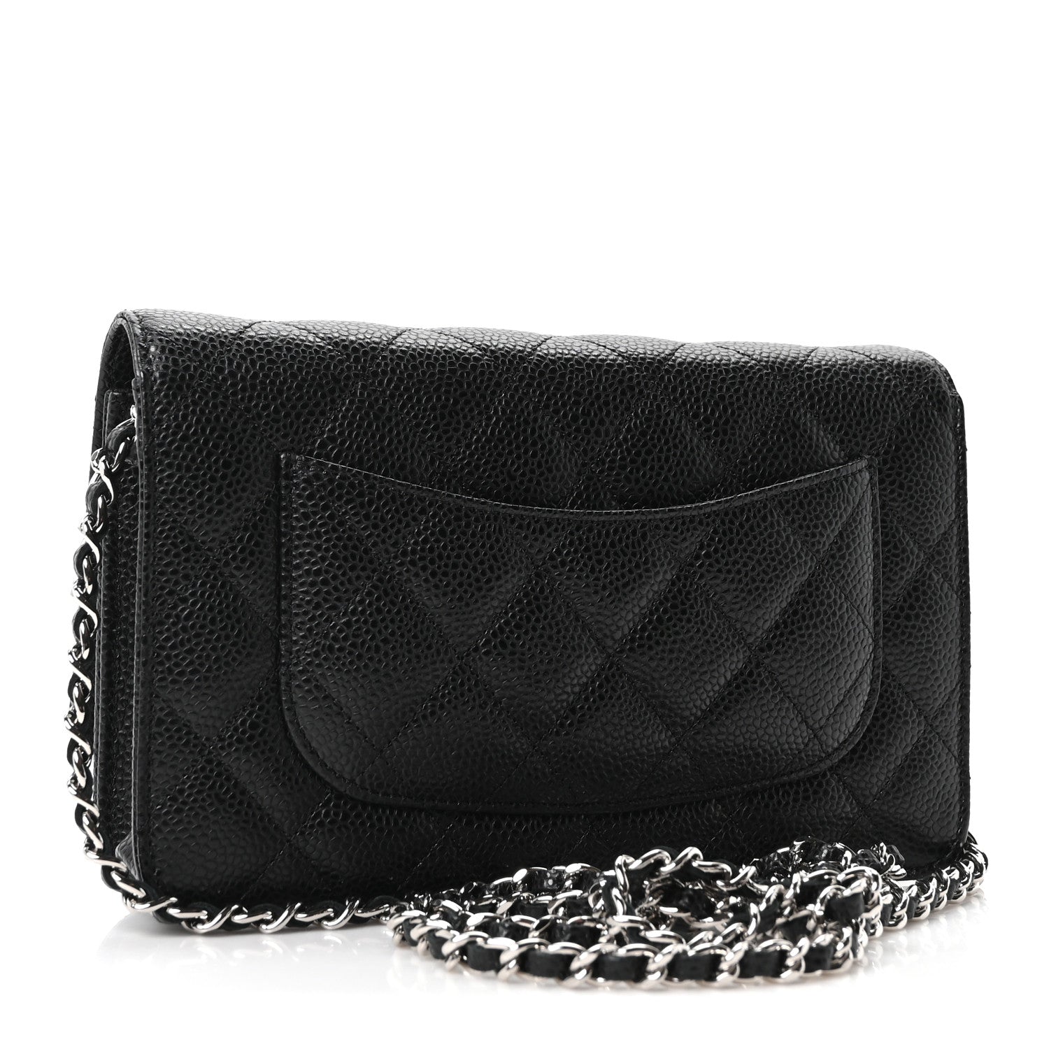 Chanel Caviar Quilted Wallet on Chain WOC Black 3 of 11