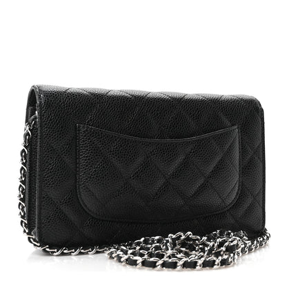 Chanel Caviar Quilted Wallet on Chain WOC Black 3 of 11