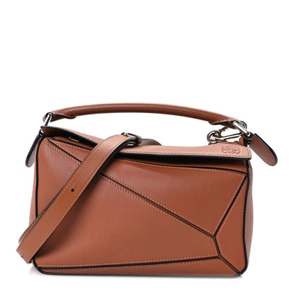 Loewe Calfskin Small Puzzle Bag Tan 1 of 10
