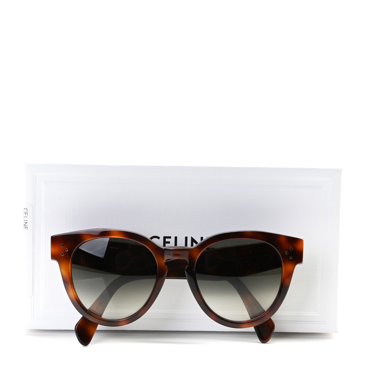 Celine Thin Preppy Sunglasses CL41049/S Tortoise 7 of 7