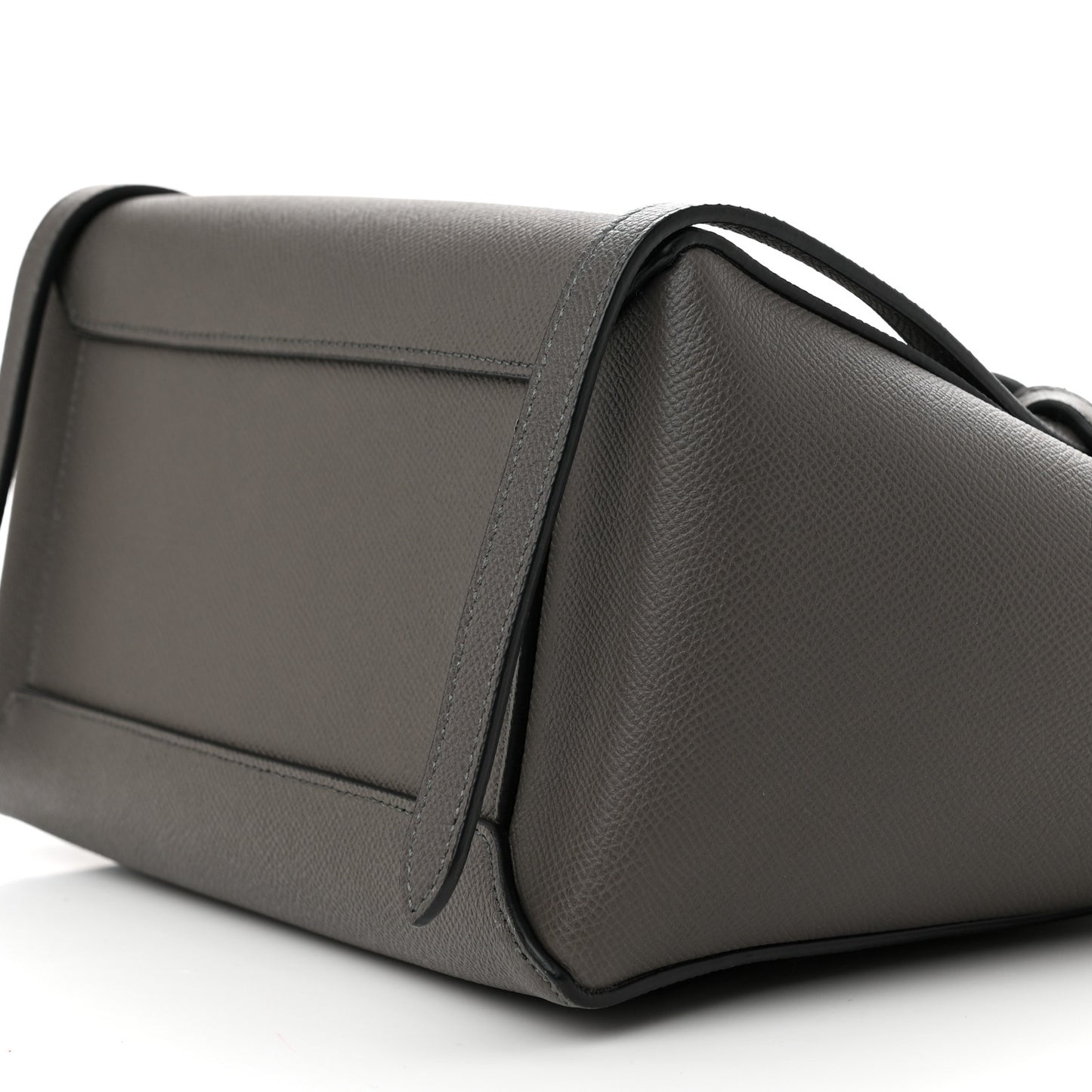Baby Grained Calfskin Micro Belt Bag Grey