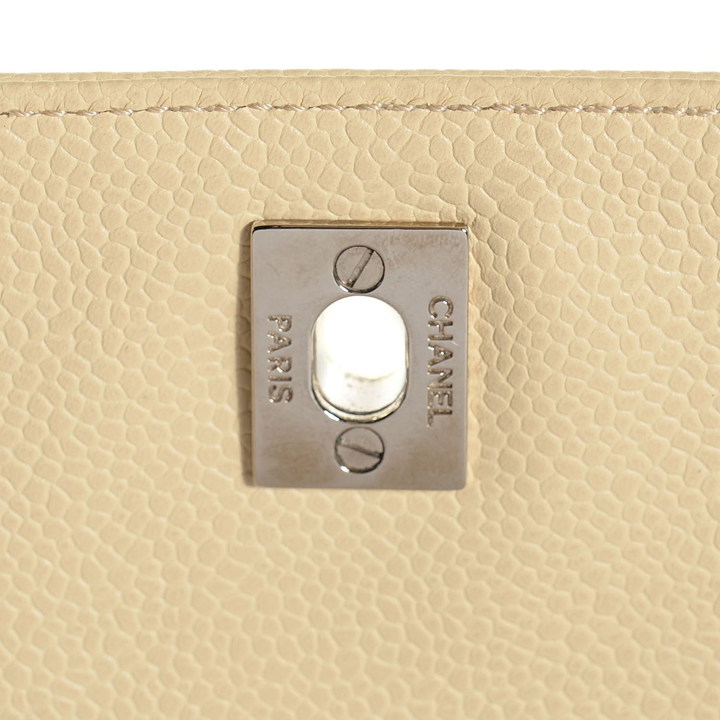 Caviar Backpack Beige Clair