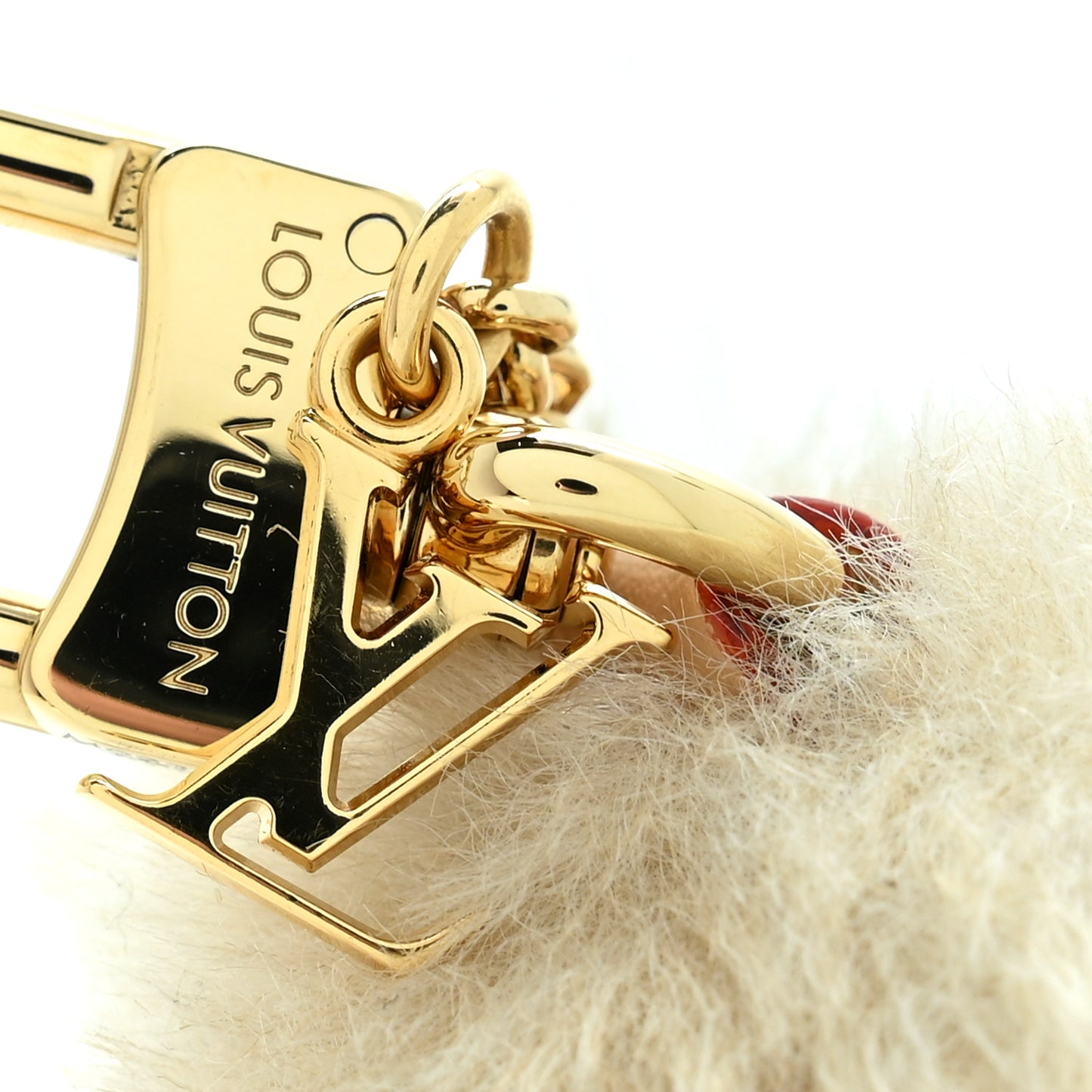 Faux Fur My Vivienne Bag Charm Gris