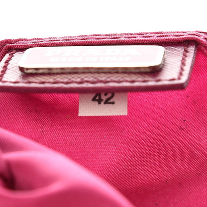 Prada Tessuto Nylon Cosmetic Pouch Bag Dalia Pink 7 of 7