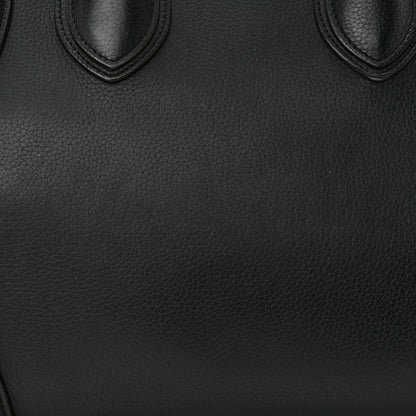 Celine Drummed Calfskin Mini Luggage Black 12 of 15