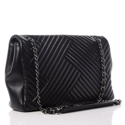 Chanel Lambskin Large CC Crossing Flap Black 2 of 8