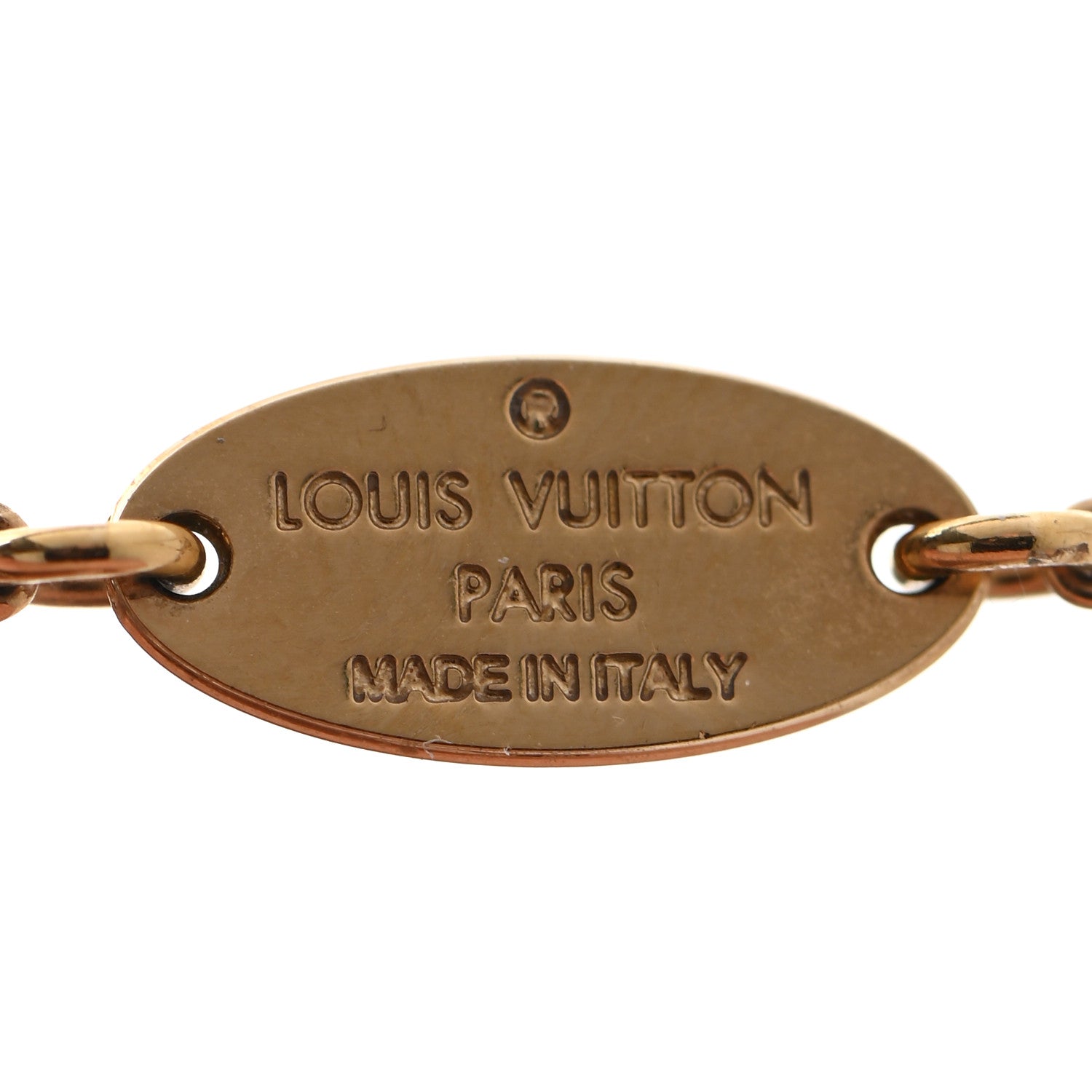 Louis Vuitton Essential V Necklace Gold 6 of 9