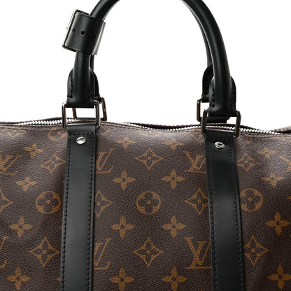 Louis Vuitton Monogram Macassar Keepall Bandouliere 45 7 of 16
