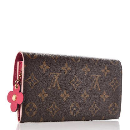 Louis Vuitton Monogram Bloom Flower Emilie Wallet 3 of 7