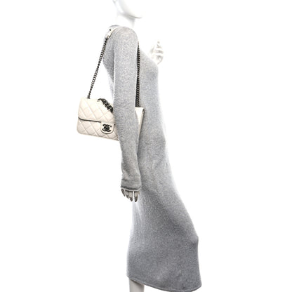 Chanel Glazed Calfskin Medium Perfect Edge Flap White 2 of 10