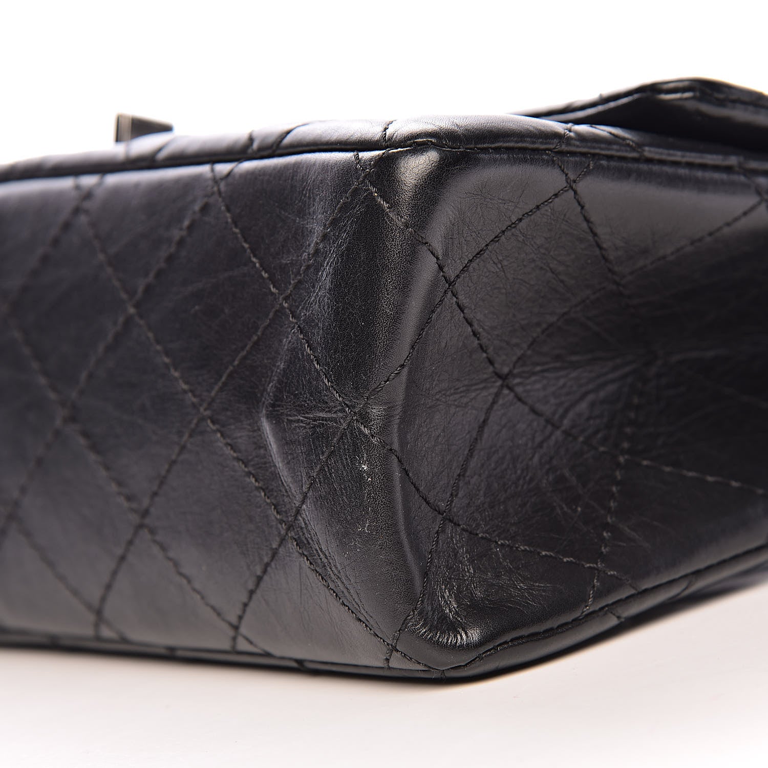 Chanel Aged Calfskin Quilted 2.55 Reissue 226 Flap Black 13 of 14