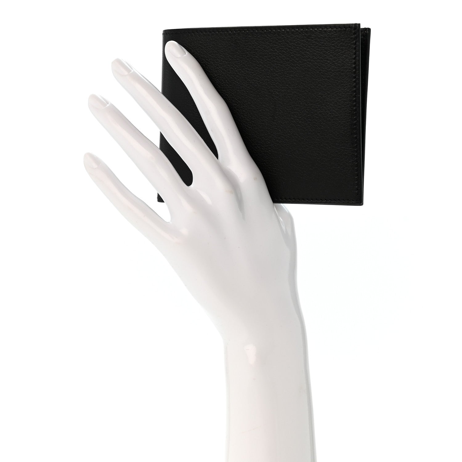 Hermes Evergrain Citizen Twill Compact Wallet Black 2 of 11