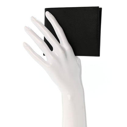 Hermes Evergrain Citizen Twill Compact Wallet Black 2 of 11