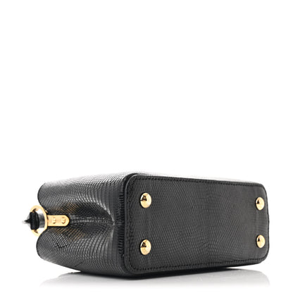 Louis Vuitton Lizard Capucines Mini Black 4 of 11