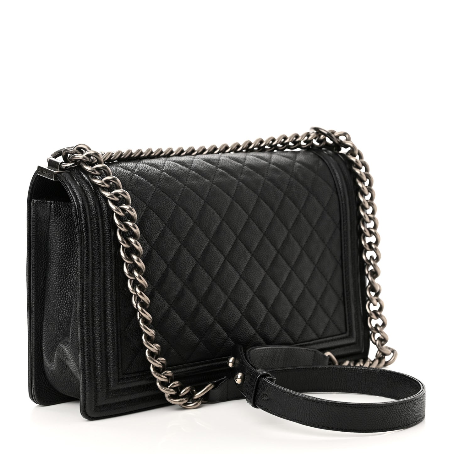 Caviar Quilted New Medium Boy Flap Black
