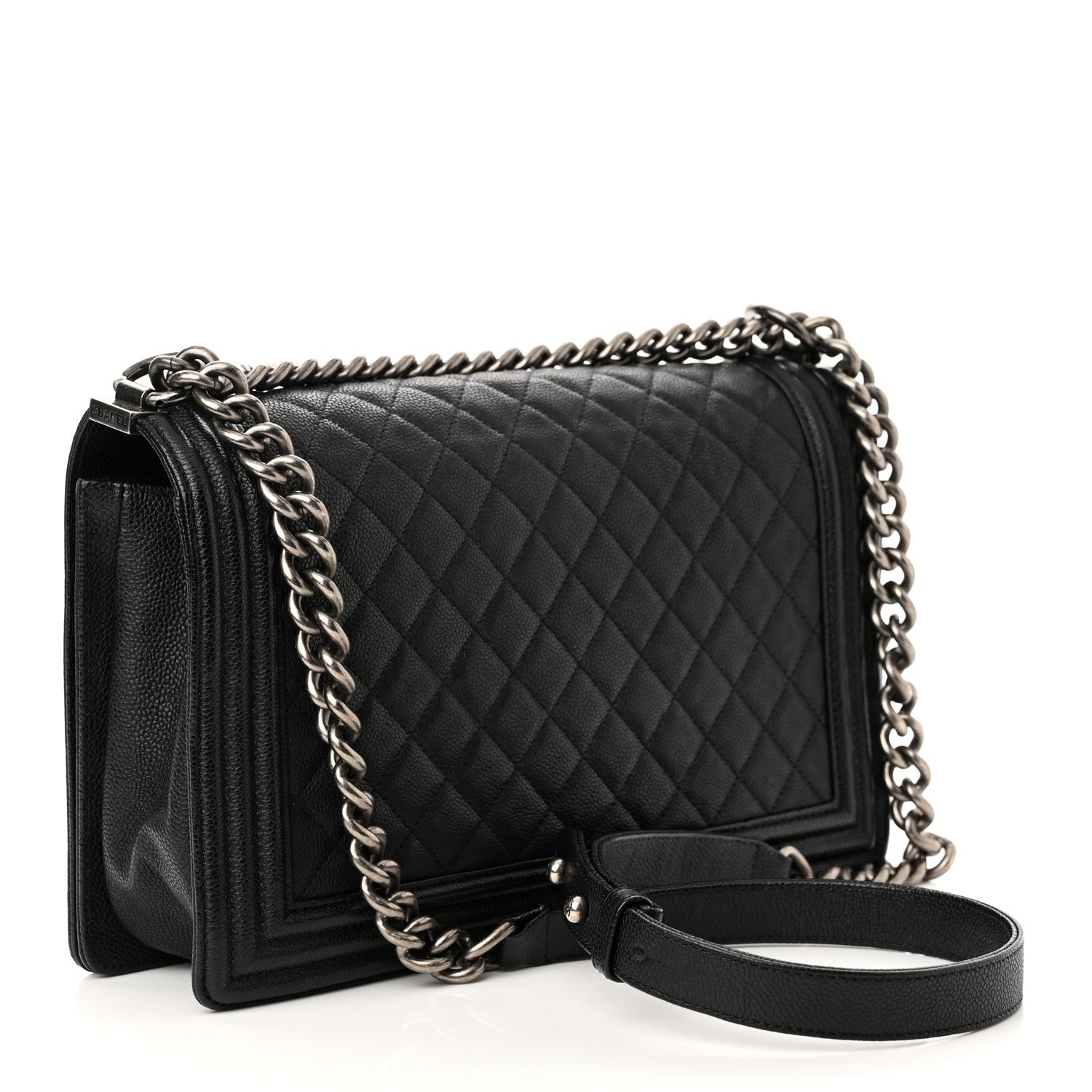 Chanel Caviar Quilted New Medium Boy Flap Black 2 of 12