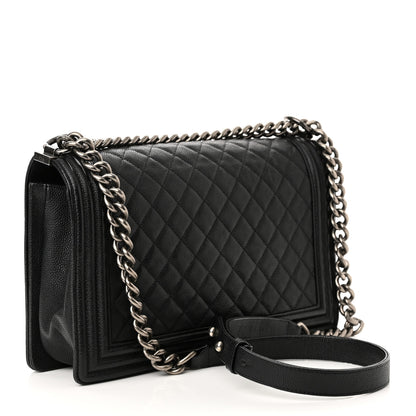Chanel Caviar Quilted New Medium Boy Flap Black 2 of 12
