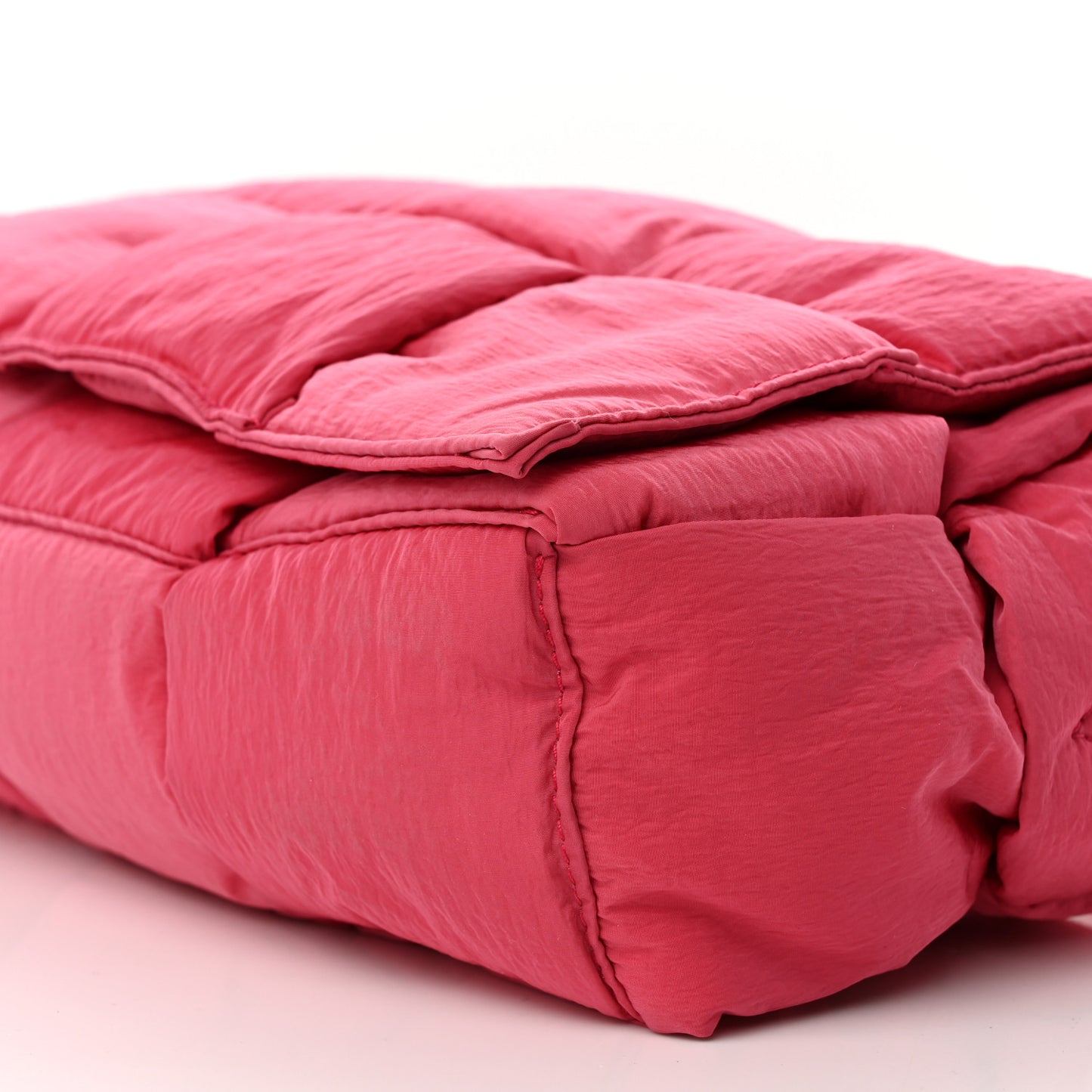 Nylon Intrecciato Padded Tech Cassette Bag Pink