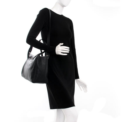 Chanel Calfskin Cerf Executive Shopper Tote Black 2 of 13