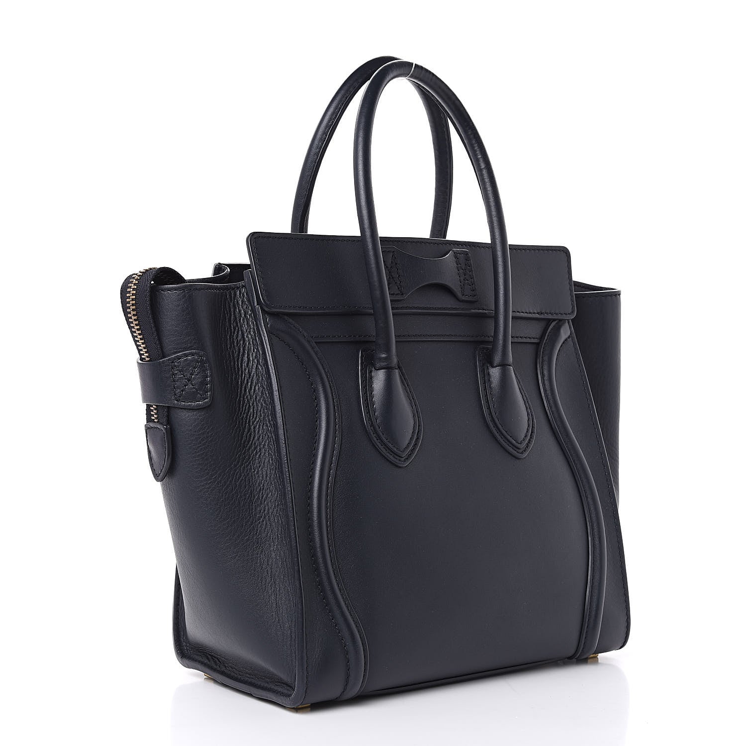 Celine Smooth Calfskin Micro Luggage Navy Blue 3 of 14