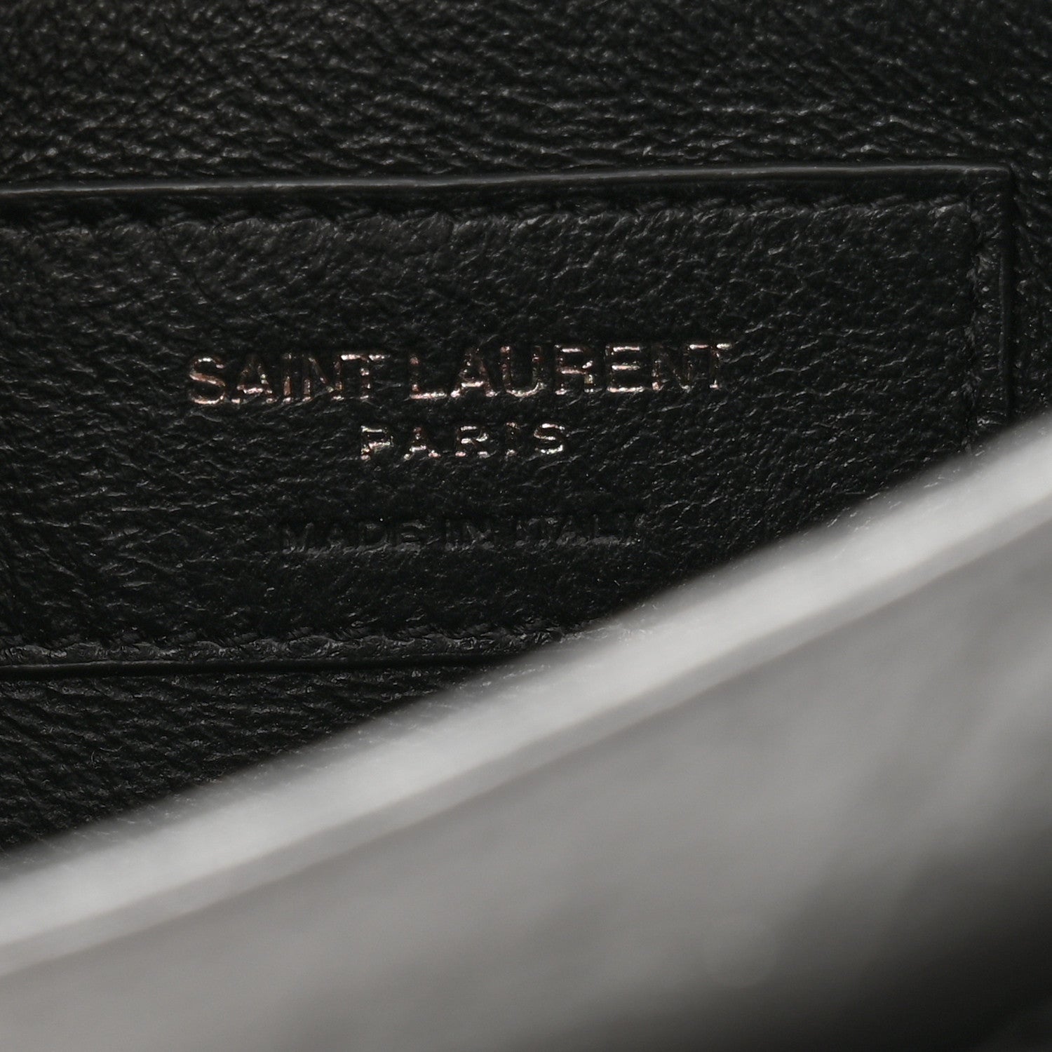 Saint Laurent Crinkled Calfskin Matelasse Monogram Baby Niki Chain Satchel Storm 6 of 13