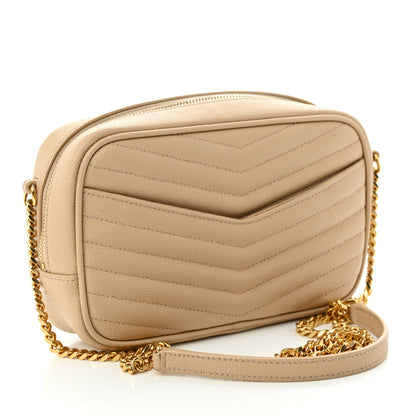 Saint Laurent Grain De Poudre Matelasse Monogram Mini Lou Camera Bag New Powder 3 of 11