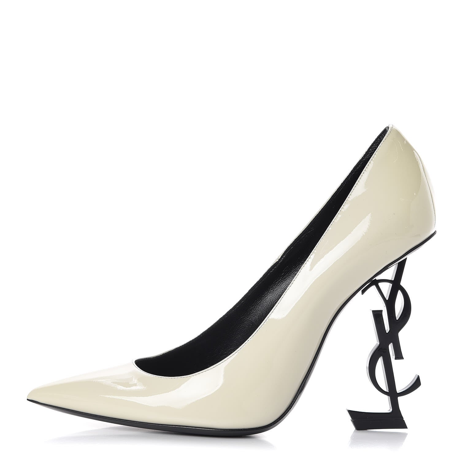 Saint Laurent Patent Opyum 85 Pumps 38.5 Neutro 1 of 9