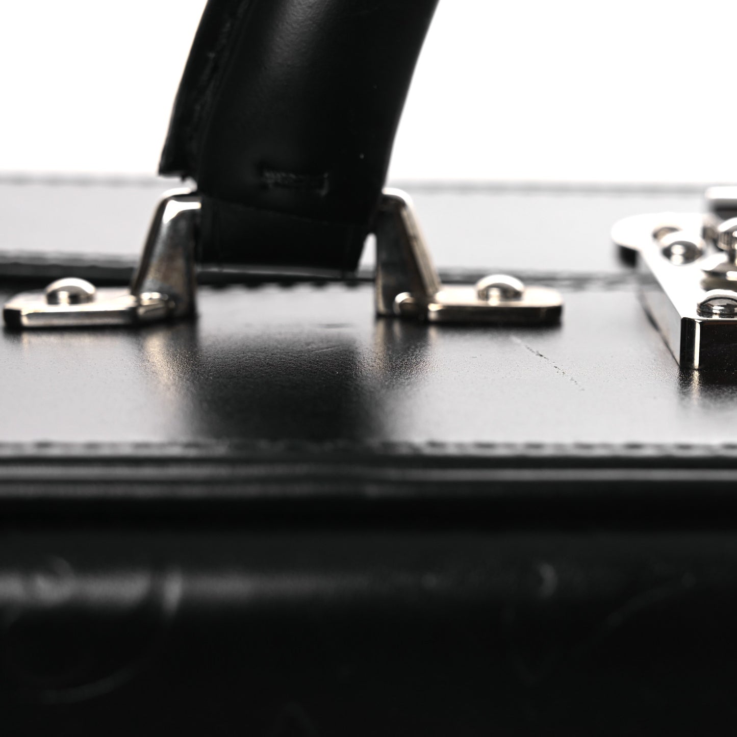 Monogram Glace Valisette MM Black