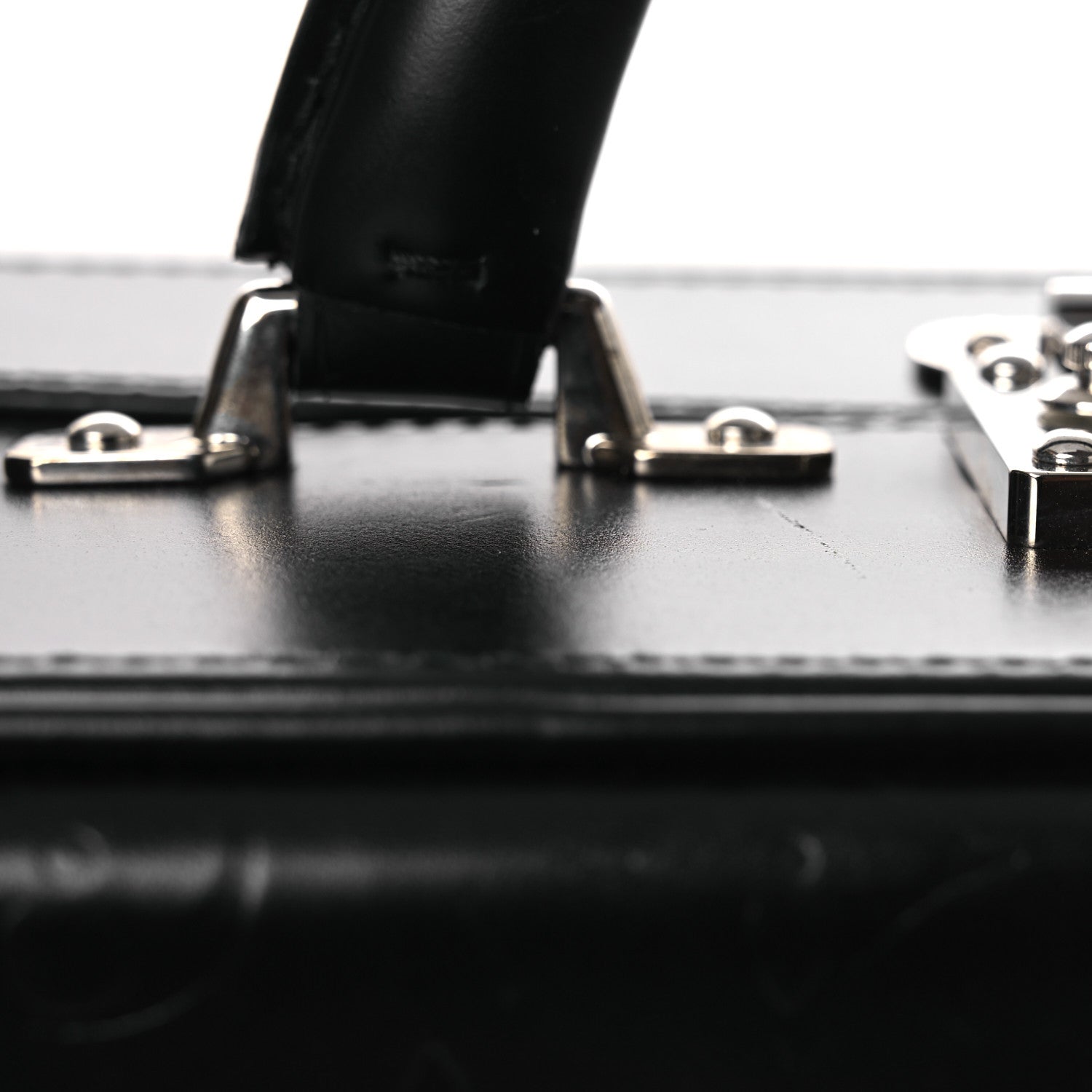 Louis Vuitton Monogram Glace Valisette MM Black 13 of 13