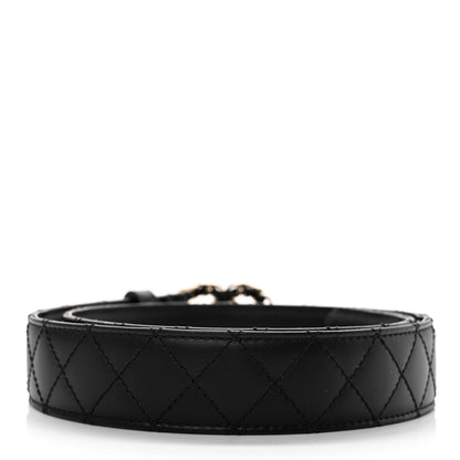 Chanel Lambskin Quilted CC Chain Belt 75 30 Black 2 of 9