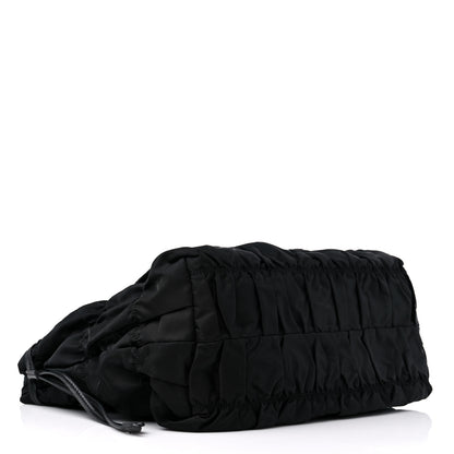 Prada Tessuto Nylon Gaufre Tote Black 4 of 14